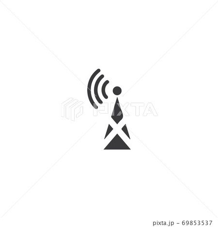 Signal Tower Icon Logo Template 69853537