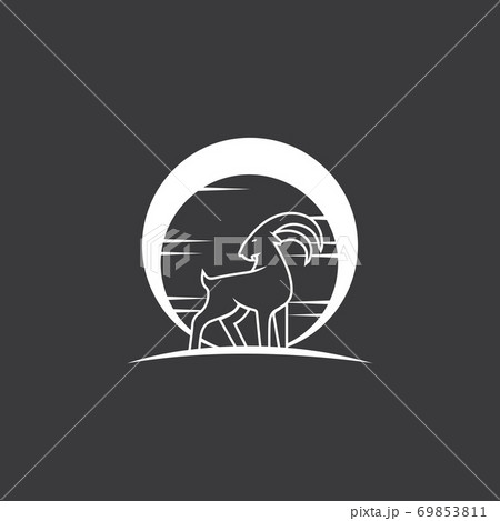 Goat Logo Template vector icon 69853811