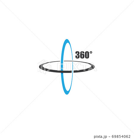 Angle 360 degrees sign icon 69854062