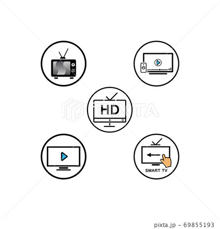 TV , LCD, LED, monitor icon vector illustration 69855193
