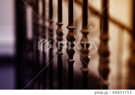 Forged metal railing 69855753