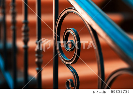 Forged metal railing 69855755