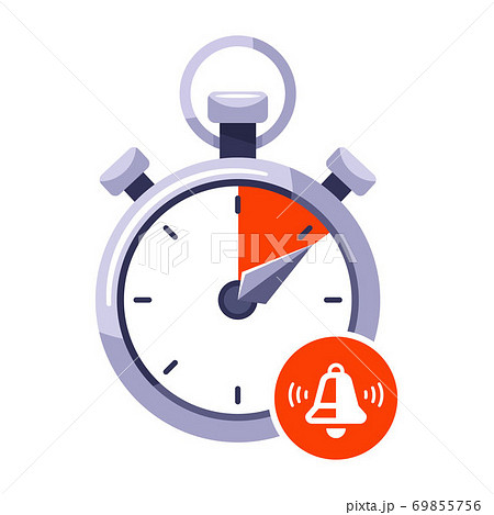use up the time limit on the stopwatch. stop signal on the clock.  69855756