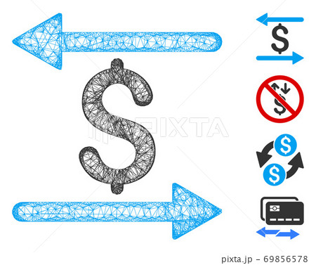 Money Transactions Web Vector Mesh Illustration 69856578