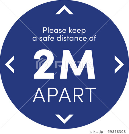 Sticker social distance Stop spreading coronavirus Sticker social distance Stop spreading coronavirus 69858308