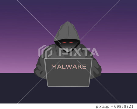 Hackers are sending malware onto other computers with purple background 69858321