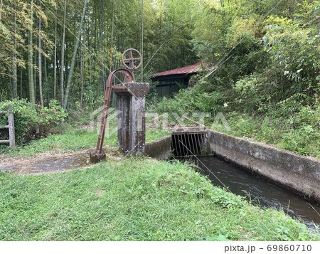 通潤橋横の樋門 通潤橋横の樋門 69860710