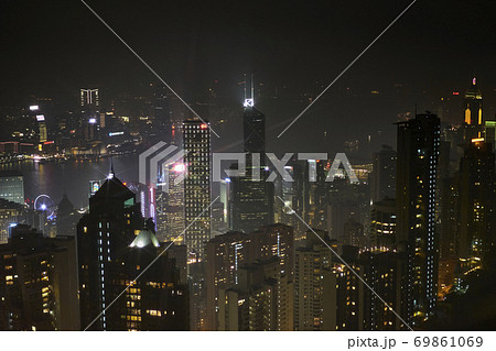 香港 夜景 街並み 香港 夜景 街並み 69861069