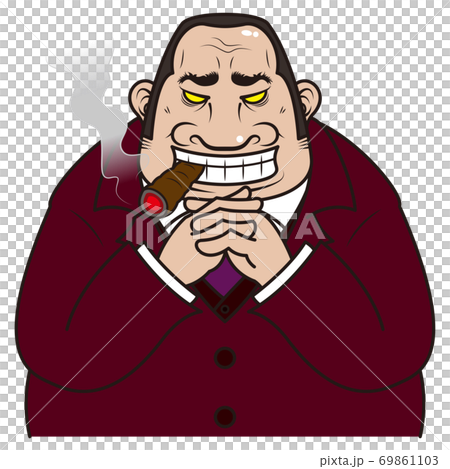 ボス 葉巻 手を組むのイラスト素材 69861103 Pixta