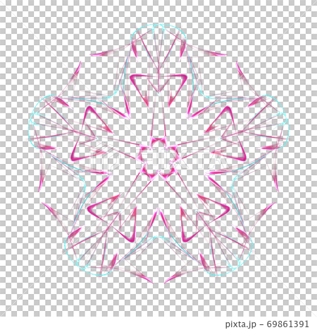 美しい五角形(背景透過PNG)　20200927_006 69861391