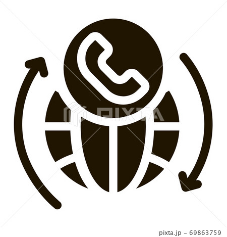 Online Telecommunications Icon Vector Glyph Illustration Online Telecommunications Icon Vector Glyph Illustration 69863759