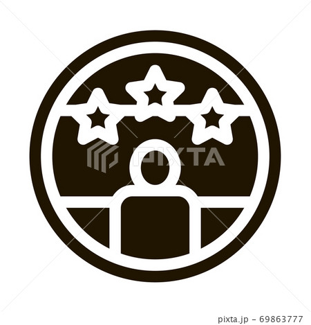Voter Winner Icon Vector Glyph Illustration 69863777