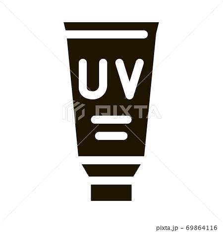 UV Protective Ointment Icon Vector Glyph Illustration 69864116