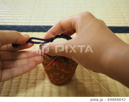 裏千家 濃茶 仕覆の結び方 裏千家 濃茶 仕覆の結び方 69866642