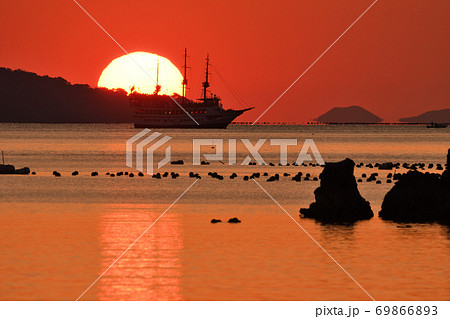 九十九島の夕景 九十九島の夕景 69866893