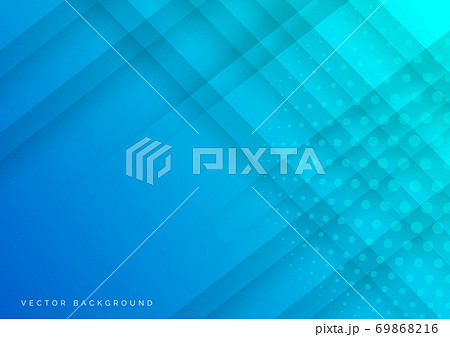 Abstract geometric diagonal light blue background with dots decoration. 69868216