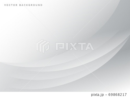 Abstract white and grey elegant curve background. Abstract white and grey elegant curve background. 69868217