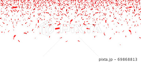 Christmas, Valentines day red confetti on white background. Falling shiny glitter. Festive party Christmas, Valentines day red confetti on white background. Falling shiny glitter. Festive party 69868813