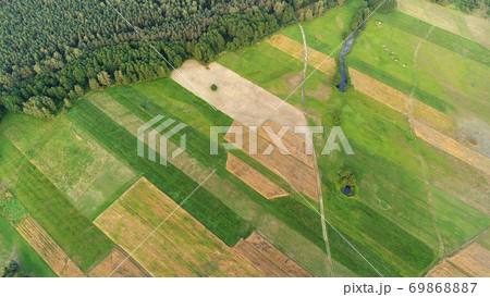 Aerial landscape 69868887