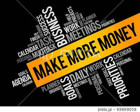 Make More Money word cloud collage 69869058