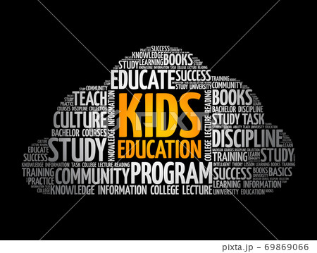 Kids Education word cloud collage, education 69869066