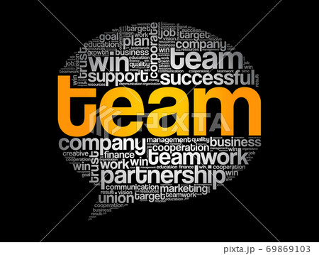 TEAM Think Bubble word cloud TEAM Think Bubble word cloud 69869103