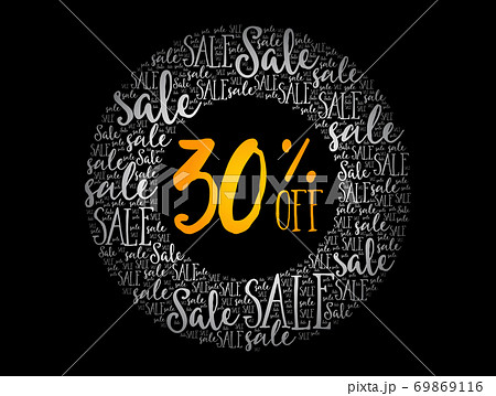 30% OFF Sale circle word cloud collage 69869116