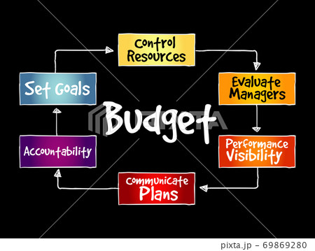 Budget mind map, business concept 69869280