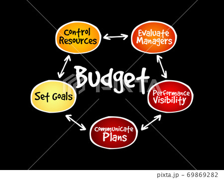 Budget mind map, business concept 69869282