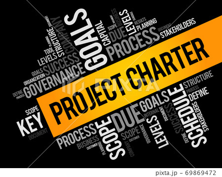 Project Charter word cloud collage, business 69869472