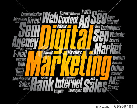 Digital Marketing word cloud collage Digital Marketing word cloud collage 69869484