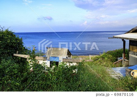 湘南三浦半島の夏の海水浴場 湘南三浦半島の夏の海水浴場 69870116