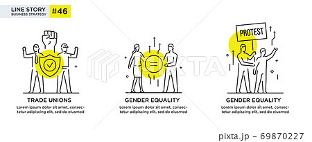 People civic activism, illustration. Activist 69870227