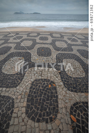 Deserted Ipanema Beach during the Coronavirus Infection (COVID-19 69871362