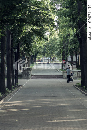 Alley of Classics in the park of Stefan Cel Mare. 69871456