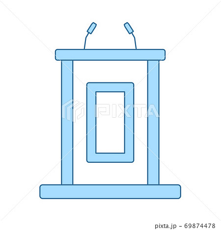 Witness Stand Icon Witness Stand Icon 69874478