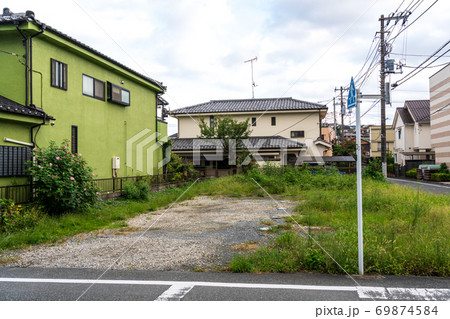 住宅街の更地 角地 住宅街の更地 角地 69874584