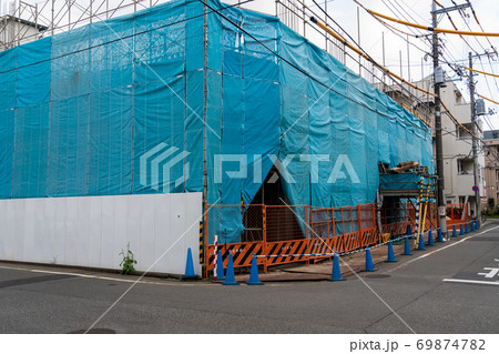 ビル建築現場 ビル建築現場 69874782