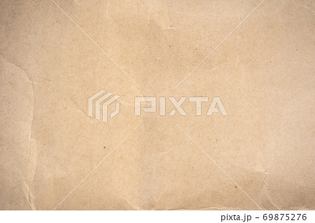 Close up  crumpled brown paper texture and background 69875276