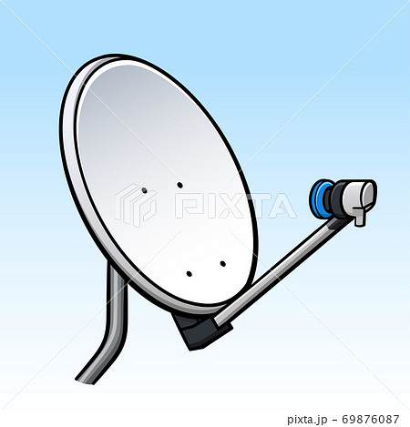 Vecto Tv Dish Parabolic Antennaのイラスト素材