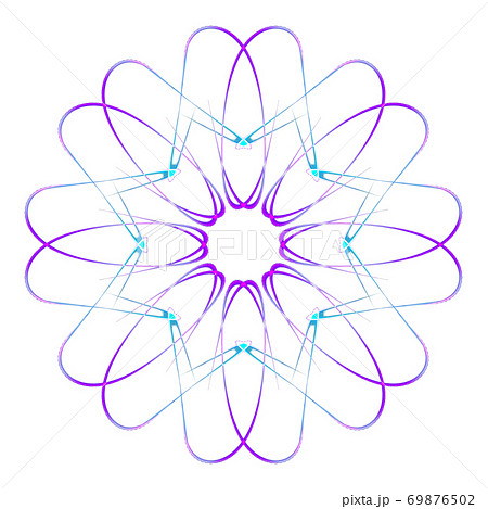 美しい八角形(背景透過PNG)　20200927_009 69876502