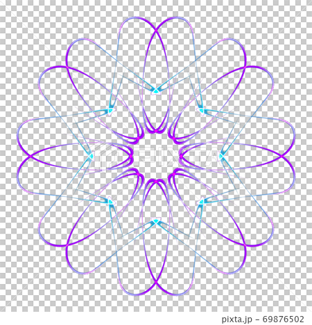 美しい八角形(背景透過PNG)　20200927_009 69876502