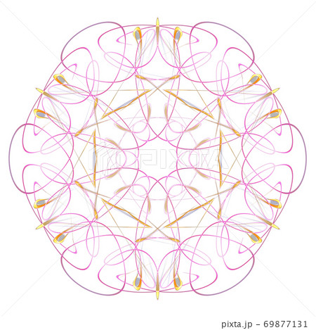 美しい六角形(背景透過PNG)　20200927_126-002 69877131