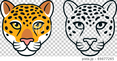 jaguar head drawing for kids