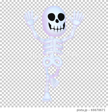 ハロウィン ユーモラスなガイコツ 1 2 のイラスト素材