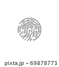 Fingerprint Icons. Identification and security. Vector illustration 69878773