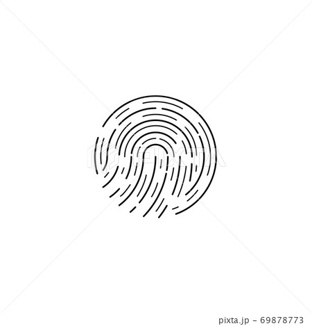 Fingerprint Icons. Identification and security. Vector illustration 69878773