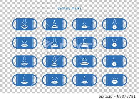 Mask hygiene face mask icon button vector preventive AI material JPEG image Mask hygiene face mask icon button vector preventive AI material JPEG image 69878781