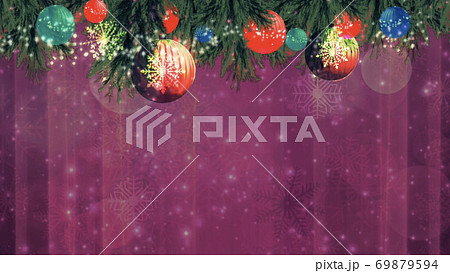 クリスマスの背景イラストのイラスト素材
