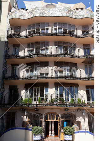Casa Batllo from the other side, Barcelona, Spain Casa Batllo from the other side, Barcelona, Spain 69879881